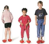 Échasses demi-sphériques Gonge avec corde, 3 paires - rouge