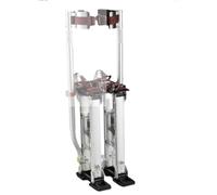 Échasses en aluminium pour cloison sèche réglable en hauteur de 45,7 à 76,2 cm, échasses de plâtrage professionnelles avec semelles en caoutchouc antidérapantes et fixation sécurisée pour travailleurs