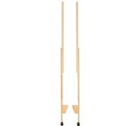 goki 63872 - Lot de 2 échasses en Bois pour Enfants - Hauteur de Marche réglable - Charge maximale : 70 kg - Antidérapantes - Hauteur maximale : 177 cm - Favorise l'équilibre, la Coordination,