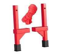 Échasses en Bois Massif 55cm Rouge pour Cosplay, Spectacle, Danse Folklorique et Accessoires de Jeu- 45cm Rouge