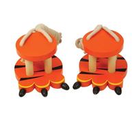 Échasses pattes de tigre orange TU