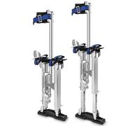 Échasses pour cloisons sèches pour adultes en hauteur réglable de 38,1 à 58,4 cm en aluminium pour plâtre, plafond suspendu, ruban adhésif ou arbustes hauts