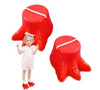 Échasses pour,Échasses pour - Jouet sur échasses pour 2 pièces - Ensemble de jeu de pique-nique classique avec échasses d'équilibrage, jouets antidérapants en forme de pied de dinosaure, tasse de mar