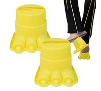 Échasses pour - texturée antidérapante - Intégration sensorielle - Pour arrière-cour préscolaire - Classe PE - Pieds de marche en plastique pour - Avec corde pour coordonner la