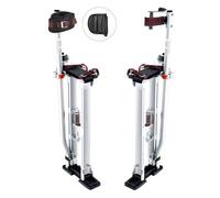 Échasses - VEVOR - Réglables 61-101,6 cm - Aluminium - Sangles nylon - 2 ressorts amortisseurs