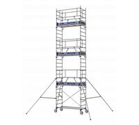 Échafaudage roulant en aluminium - 1 plancher - Totem Line 180 TUBESCA