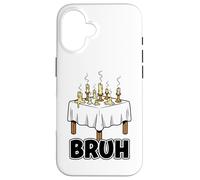 Échec aux chandelles Bruh Dîner éteint drôle Saint-Valentin Coque pour iPhone 16