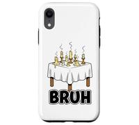 Échec aux chandelles Bruh Dîner éteint drôle Saint-Valentin Coque pour iPhone XR