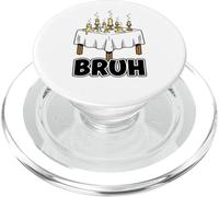 Échec aux chandelles Bruh Dîner éteint drôle Saint-Valentin PopSockets PopGrip pour MagSafe