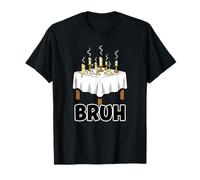 Échec aux chandelles Bruh Dîner éteint drôle Saint-Valentin T-Shirt