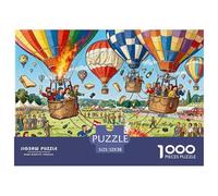 Échec du Festival des Ballons de l'Air Puzzle en Bois Imperméable Puzzles De 1000 Pièces pour Adultes Cadeaux Impossible Jeux Éducatifs