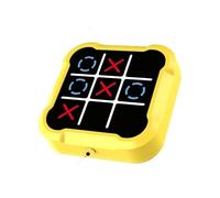 echec échecs Jeu Jeu de Morpion Portable Bolt Game, Console de Puzzle for la mémoire et l'éducation, Jeu de société Portable for Enfants et Adultes Voyage(Geel,Rechargeable)
