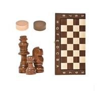 echec échecs Jeu Jeu de société Pliable 3 en 1 en Bois, échecs, Dames, Backgammon, for Adultes et Enfants, idéal for Les Voyages et Le Rangement en Famille. Voyage(M)