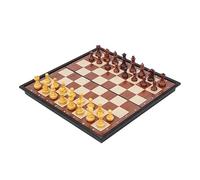 echec échecs Jeu Jeu d'échecs 2 en 1 et échiquier magnétique Pliable en Plastique, Jeu de société de Voyage, Jouet de stratégie Classique for Enfants, Adultes et débutants Voyage(30 * 30cm)