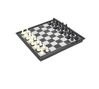 echec échecs Jeu Jeu d'échecs magnétique 2 en 1 Noir et Blanc, Dames, Backgammon, avec Plateau Pliable, Jeux de Voyage for Enfants et Adultes Voyage(30 * 30cm)