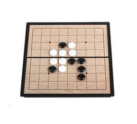 echec échecs Jeu Jeu d'échecs magnétique Gomoku Portable avec Pierres convexes en Plastique, stratégie Chinoise Classique for Enfants et Adultes Voyage(13 * 13 * 1.2cm)