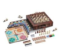 échecs Coffret de 12 Jeux de société Classiques en Bois : échecs, Dames, Backgammon et Plus Encore. Collection Multi-Jeux de qualité supérieure. magnetique