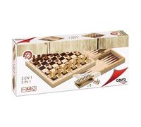Cayro Set 3 jeux en 1 : échecs, dames et backgammon – G