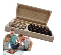 Échecs de bataille nordique - Set Warrior Figurine, jeu de conseil tactique | Stratégie historique Apprentissage des jouets, pièces d'échecs en bois fabriquées à la main, jeu de guerre sur le thème sc