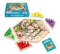 Échecs de chaîne - Jeu de société géométrique avec rubans, jeu de puzzle pour les groupes | Jeu de société pédagogique pour promouvoir la réflexion, la concentration et le travail d'équipe pour l'écol