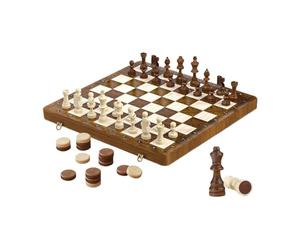 Échecs de générique avec design pliable - ensemble de jeux à carreaux en bois magnétique et ensemble de jeux | Jeu de société classique portable pour les cours de famille pour les familles