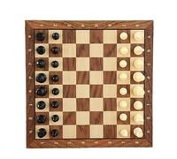 échecs Échiquier Pliable en Bois, Portable et de Voyage, idéal for Les débutants, idéal for l'école, Le Bureau, Les activités de décoration, Les Tournois d'échecs magnetique(29 * 29cm)
