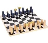 Small Foot Échecs et Backgammon Gold Edition, Deux Jeux de société à 2 Joueurs à partir de 6 Ans, en Bois, Art. 12222