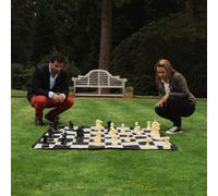 Generique – Pièces d'échecs géantes – Plastique 20 cm – Pour jouer en salle ou dans un jardin