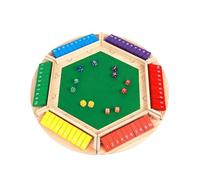 échecs Jeu de dés « Shut The Box » for 1 à 6 Joueurs, Plateau en Bois Traditionnel de pub, idéal for Les fêtes Scolaires et Autres événements. 1 à 6 Joueurs. 10 numéros. magnetique(Colorful)