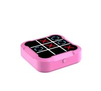 échecs Jeu de Morpion Portable Bolt Game, Console de Puzzle for la mémoire et l'éducation, Jeu de société Portable for Enfants et Adultes magnetique(Roze,Battery-Powered)
