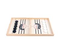 Echecs Jeu de Palet Pliable à Fronde Rapide Jeux de société de Hockey sur air en Bois à Action Rapide for Adultes, Enfants et soirées en Famille ou Entre Amis échecs(Large 2)