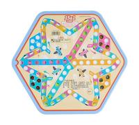 échecs Jeu de société Hexagon 15 en 1 avec échecs et Dames Volants, Grandes Billes en Verre épais de qualité supérieure magnetique