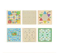 Échecs Jeu d'échecs interactif Multifonction en Bois, développe la logique et l'imagination. Jouet Amusant for Les Voyages en Famille. Jeux de société(6-in-1)