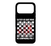 Échecs Joueur d'échecs échiquier ne comprenez Chess Drôle Coque pour iPhone 17 Pro Max