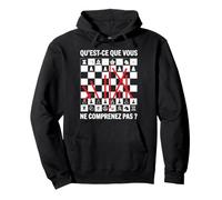 Échecs Joueur d'échecs échiquier ne comprenez Chess Drôle Sweat à Capuche