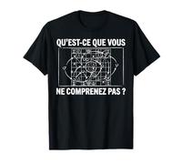 Échecs Joueur d'échecs échiquier ne comprenez Chess Drôle T-Shirt