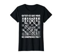 Échecs Joueur d'échecs échiquier ne comprenez Chess Drôle T-Shirt Graphique avec Valeur