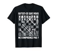 Échecs Joueur d'échecs échiquier ne comprenez Chess Drôle T-Shirt Graphique avec Valeur