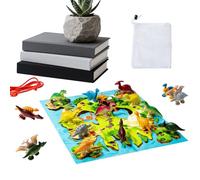 Échecs Magnétiques | Jeu de Puzzle Portable et Ludique,Jeu d'Échecs avec Corde et Pions Dinosaures - pour Parties à 2 Joueurs et en Groupe, Maison, Voyage, Extérieur, Camping et Fête