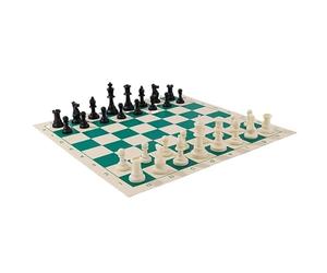 échecs Tapis d'échecs avec bac de Rangement, échiquier Enroulable, Portable, léger et antidérapant, for Enfants et Adultes magnetique(51 * 51cm)