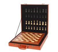 échecs Wooden Chess Set for Adults Kids Gift Package Pieces Storage Slots Board Game Sets for Tournament Professional magnetique(40cm)