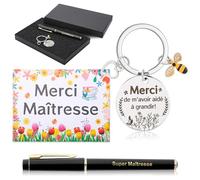 Echehi Cadeau pour professeur d'école de l'année, cadeau de remerciement pour professeur avec porte-clés de remerciement, e-mail, carte de remerciement, professeur, cadeau ox, cadeau personnalisé,