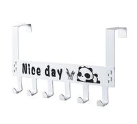 Echehi Crochet Porte Manteau Robuste avec Lettre Nice Day, Porte Manteau pour Porte Blanc, Porte Manteau Sans Percer pour Manteau, Serviette, Sac, Parapluie, Clés