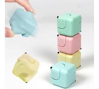 Echehi Cube Anti Stress, Lot de 4 Blocs Fidget Cube Magiques, Jouet Sensoriel de Bureau Portable pour Adultes et Enfants