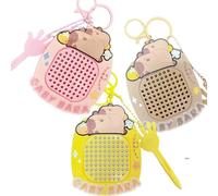 Echehi Porte-clés Fidget Toys 3 pièces, Jouet Sensoriel avec Ardoise Magique et Carte Labyrinthe, Jouet Anti Stress pour Adultes et Enfants. katifidget3