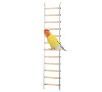 Échelde perruche, écheld'oiseau - Accessoires Conure Cage Stand - Jouet d'échelamusant pour l'entraînement, avec un crochet rotatif à 360 °, pour s tourtereaux, perroquet, s perruches et autres petits
