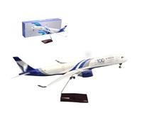 Échelle 1/150 A350 Nouveau modèle d'avion statique très détaillé en résine avec train d'atterrissage amovible pour collectionneurs, amateurs d'aviation, affichage éducatif, décoration de bureau de