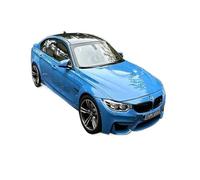Échelle 1:18 pour BMW M3 Cinquième Génération F80 Alliage Modèle Voiture Berline Un Ami Collection Cadeaux d'anniversaire Jouets Non RC(Bleu)