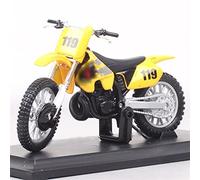 Échelle 1/18 pour Suzuki RM250 Dirt Bikes Motocross Vélo Métal Moulé sous Pression Modèle De Moto Jouets pour Garçons pour Cadeaux pour Enfants Collection Adulte