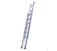 Echelle à crochets Platinium coulisse à main - 2 plans - 2 x 8 marches TUBESCA